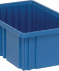 Tough As Nails Heavy Duty Dividable Grid Part Organizer Bins Pack 16.5 In By 10.875 In By 6 In 8 Pack Durable blue storage box