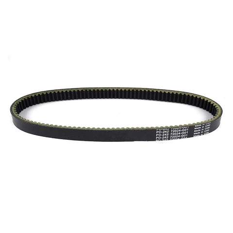 Must-Have Heavy Duty V Drive Belt For E-Z-Go Gas Models 875 Medalist Shuttle And Txt Golf Carts, smooth black design.