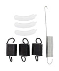 Washing Machine Repair Kit DIY Friendly With Three Suspension Springs WP63907 One Counterweight W10250667 Three Tub Wear Pads 285744 For Whirlpool Washers Replacement Parts, springs and pads