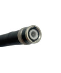 Close-up of BNC male connector on Three Pack RH-205 Telescopic VHF 144MHz Antenna for Handheld Radios