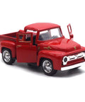 Red Metal Truck Christmas Decor For Farmhouse Style Vintage Pickup Truck Tabletop Storage Die Cast Metal With Hand Painted Finish