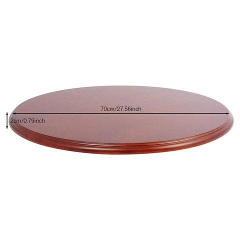 Extra Large 27.56 Inch Wood Lazy Susan For Tabletop Round Turntable Serving Tray For Charcuterie And Cheese Boards