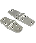 316 Stainless Steel Flush Strap Door Hinge For Boats And Marine Gear, Rustproof Hardware For Yachts