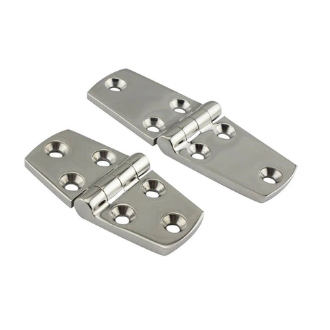316 Stainless Steel Flush Strap Door Hinge For Boats And Marine Gear, Rustproof Hardware For Yachts