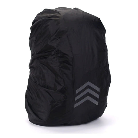 Oxford Cloth Backpack Rain Cover With Reflective Trim, heavy duty yet trail ready for hiking, camping, fishing, travel and outdoor adventures.