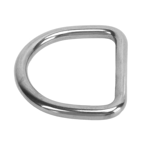 Beefy 316 Stainless Steel D Pull Buckle Set For Saltwater Marine Rigging And Boating Gear, rugged D-ring close-up