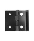 Heavy Duty Rear Door Hinges Compatible With After 1973 Truck Camper Shell Glass Hatchback Straight Up Replacement For Part Number 711513, black metal hinge.