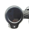 Close-up of Go-To Twist Throttle Grip With LCD Display And Key Lock For Electric Bikes And Scooters, Easy Install, Waterproof