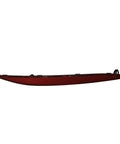 Straight Swap Heavy Duty Rear Bumper Reflector Light Lens Trim For Tesla Model X Right Side Red Marker Lamp Housing 2016 To 2021 No Fuss Precision Fit Upgrade side view of red reflector light lens