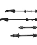 Quick Release Bike Axle Skewers Set For Front And Rear Wheels With Hollow Shafts, Replaceable QR Skewers For Road, Mountain, BMX And MTB Bikes, 1 Pair Included