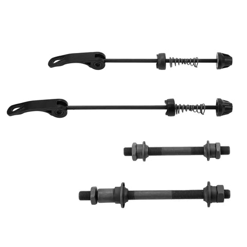 Quick Release Bike Axle Skewers Set For Front And Rear Wheels With Hollow Shafts, Replaceable QR Skewers For Road, Mountain, BMX And MTB Bikes, 1 Pair Included