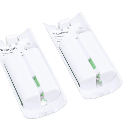 4 Port Remote Controller Charger Station For Gaming Consoles, 4 Pack 2800mAh Battery Packs, USB Powered Dock, white battery packs