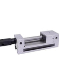 Dead Center Right Angle Parallel Vise For Precision Milling Machines with metal body and adjustable screw for secure clamping.