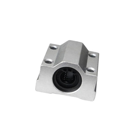 Robust Steel Linear Motion Ball Bearing Slide Bushing For CNC Routers And 3d Printers Sc12uu side view with sealed metal housing.