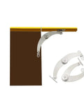 Concealed Rotating Door Hinges 2 Pack Stainless Steel Hydraulic Adjustable Support Hinges For Cabinets Easy Install Heavy Duty Low Noise