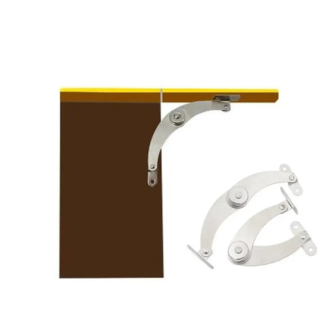 Concealed Rotating Door Hinges 2 Pack Stainless Steel Hydraulic Adjustable Support Hinges For Cabinets Easy Install Heavy Duty Low Noise