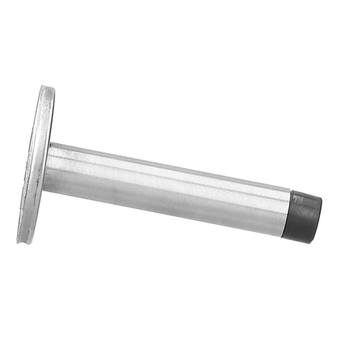 Stainless Steel Wall Mounted Door Stopper With Rubber Bumper Low Noise Cushioned Guard for kitchen, bathroom, bedroom 3.9 x 2.0 inches