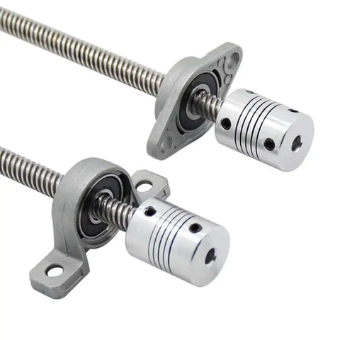 Heavy Duty T8 Lead Screw Kit 8mm For CNC And 3D Printer Build Featuring Super Smooth Kfl08 And Kp08 Bearings Vertical Or Horizontal Setup with coupler