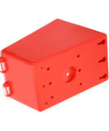 Side view of Portable Wall Mount Group Lock Box For Lockout Tagout, 8 Hole Key Station With 6 Inside And 2 Outside Hooks, Transparent Panel