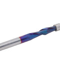 Premium Compression Flush Trim Carbide Router Bit With Ball Bearing, 1/4 inch shank, coated for CNC and wood projects.