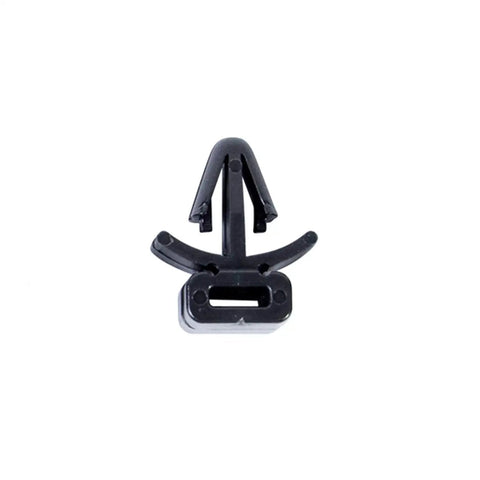 Gardner Bender Push Mount Bases One Quarter Inch Hole Nylon 6/6 Black UV Resistant Cable Clip with locking barb design.