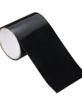 Self-Fusing Silicone Waterproof Seal Tape For Leaks In Pipes, Hoses, Tents, And Boats. Quick Fix Black 4 In By 5 Ft Patch