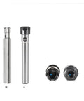 Solid ER Extension Rod Collet Chuck For CNC Milling And Lathe Tools To Keep High Speed Rotation Smooth, Cut Less Vibration, Boost Surface Finish And Handle Heavy Loads Without Fail. Two metal chucks with visible labels.