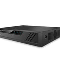 8 Channel 4K NVR Security System With Real Time 30fps, black box design, front LED indicators, supports up to 8 IP cameras.