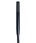 Matte Black Handheld Shower Head Built To Last With Brass Construction, Smooth Glide Hose, Multiple Spray Modes in vertical view