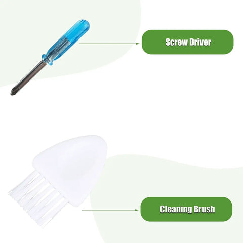 Replacement Accessories Kit For Roomba 500 And 600 Series Vacuum Cleaners with screwdriver and cleaning brush