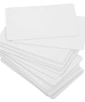 20 Pack Of Top Shelf Blank White Pvc Id Cards Sized At 85X54MM stacked, ideal for double sided printing and sublimation.