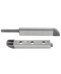 Push To Open Cabinet Latch Handle Free Rebounder For Kitchen And Wardrobe Doors Aluminum Alloy Silver Finish 1 Pack