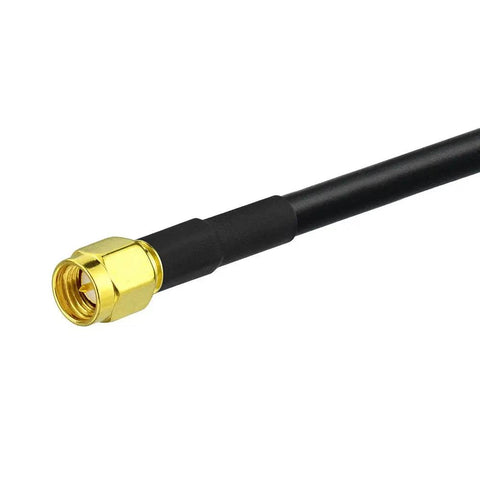 SMA Male To N Female Bulkhead Mount Coax Cable RG58 1 ft 30 Cm 50 Ohm for 4G LTE Wireless Routers and Outdoor Cameras