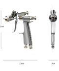 Professional Grade Low Pressure Spray Paint Upper Tank With Slick Center Cup Reservoir And 0.6 Caliber Orifice, 14.5cm spray gun.