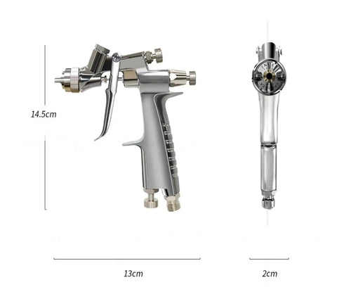 Compact Low Pressure Center Cup Spray Paint Upper Tank With One Zero Caliber Precision Design for Industrial Coating Jobs and smooth operation.