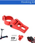 Red Aluminum Folding Buckle Kit for Zero 8X and 10X Electric Scooter Steering Bar Fix Hook Vertical Rod Replacement Parts