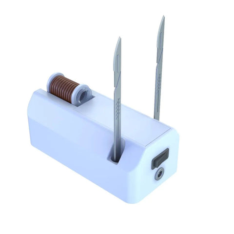 Hands Free Touchless Induction Sterilizer For Scalpels And Inoculation Loops Smart Flameless Lab Heater Built For Cleanroom Mycology Labs with scalpels.