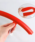 Red 5 Piece Tire Changer Rim Protectors Premium Soft Polyurethane Wheel Savers, hand-held tire changing tool.