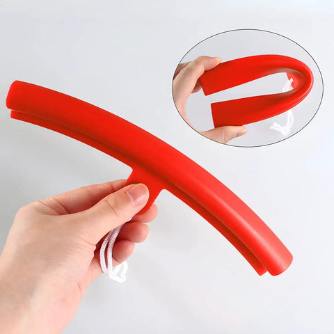 Red 5 Piece Tire Changer Rim Protectors Premium Soft Polyurethane Wheel Savers, hand-held tire changing tool.