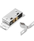 Stainless Steel Double Roller Catch 20 Pack Cabinet Door Stopper With Screws For Cupboard Kitchen Soft Close Quiet Closing Cushioned Buffer