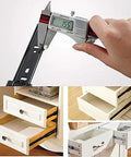Heavy Duty Soft Close Drawer Slides With Full Extension Telescoping Runners And Precision Ball Bearings for measuring drawer dimensions.
