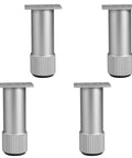 Top Tier Adjustable Furniture Legs With Dope Brushed Aluminum Finish And Heavy Duty Stainless Screws for cabinets and tables