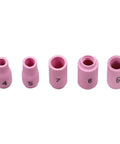 Pro Grade TIG Welding Torch Kit With Alumina Nozzle Collets And Stubby Gas Lens Fittings Fit For WP17 WP18 WP26 pink alumina nozzles