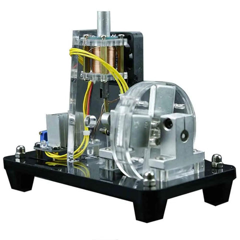 Single Coil Hall Effect Motor for Educational Circuits High Speed Reciprocating Electromagnet Kit transparent acrylic housing