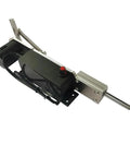 DIY Electric Reciprocating Linear Actuator Telescopic Motor side view with aluminum alloy body and nylon shell, M6 rod visible