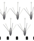 Image of 5 Pcs 2 Oz Lead Sinker Weights For Surf And Saltwater Fishing, Long Tail Spider Sinkers Designed For Crappie Catfish