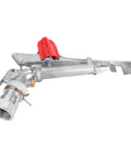 Heavy Duty Zinc Alloy Rocking Arm Sprinkler With One Point Five Inch Female Thread For Farm Watering And Industrial Cooling Featuring Smooth Rotation And Rust Resistant Copper Tips Built Tough For Real World Jobs, close-up view.