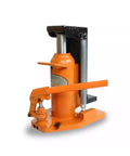 Rock Solid Hydraulic Claw Jack Featuring Dual Lift Capacities And Fast Spring Reset For No Sweat Auto Lifting Tasks That Clears Five Ton Loads Easily And Slips Into Tight Engine Bays Without Hassle, orange steel design.