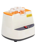 Straight Up Pro Grade Eyeglasses Frame Heater With Zero Fuss Ceramic Hot Air Warmer For Fast Optical Adjustments And Precise Lens Shaping Using A Solid Constant Temperature Cycle, white and orange device with clear top.