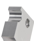 Close-up of Reservoir Body And Shaft Clamp 803 00 208 for Float X Shock Rebuild showing steel construction and precise fit